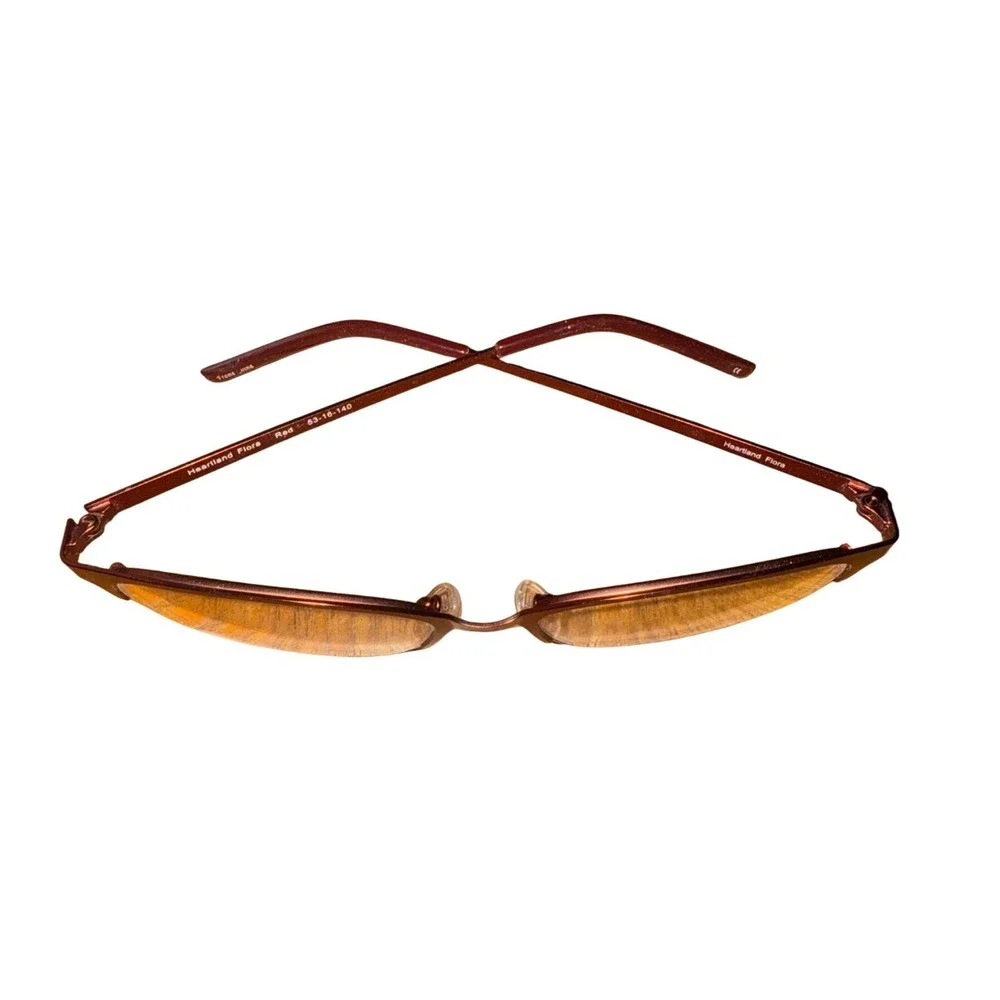 Office Designer Flirty Heartland Flora Red Eyeglasses FRAMES ONLY  Spectacles‎